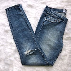 Paige verdugo ankle skinny jeans medium wash 28